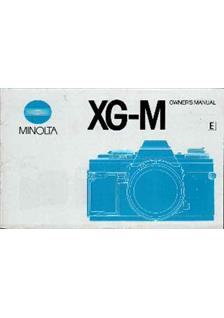 Minolta XG M manual. Camera Instructions.